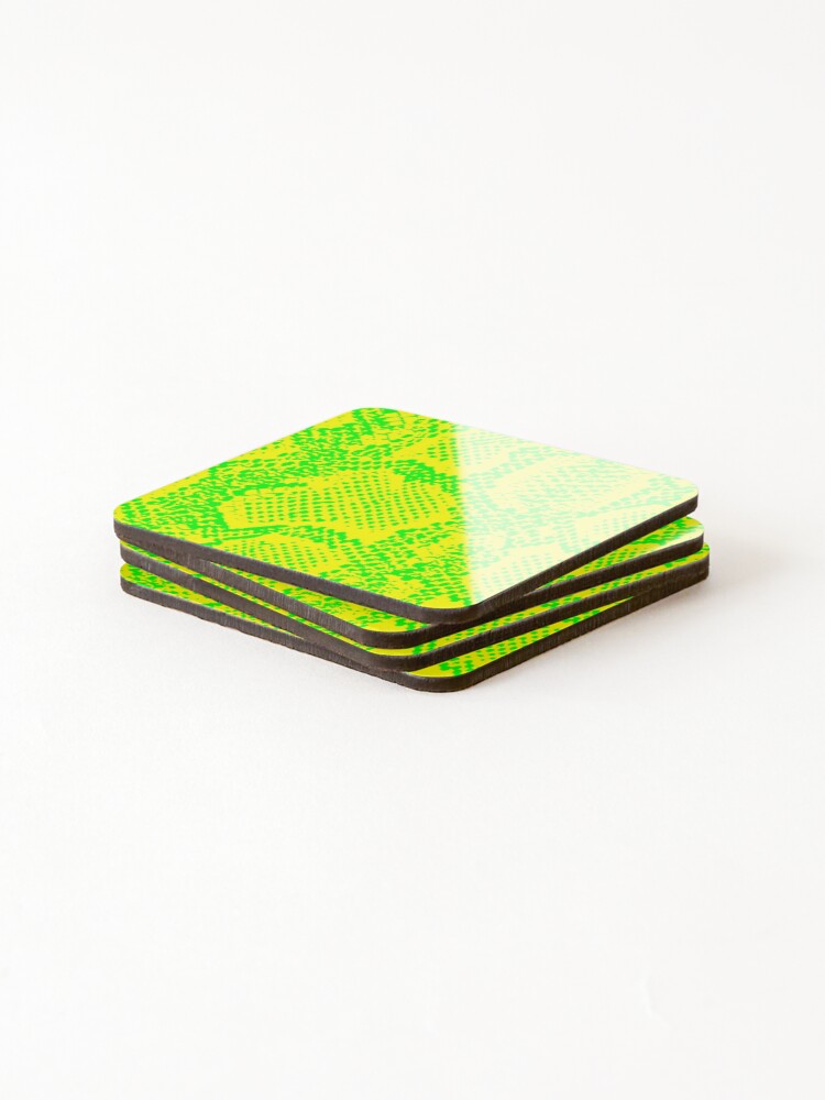 Thumbnail 4 of 5, Coasters (Set of 4), Python Skin designed and sold by DesignFantazia.