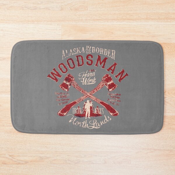 Item preview, Alaska Border Vintage Woodsman 1965 Anchorage designed and sold by PamAraico.