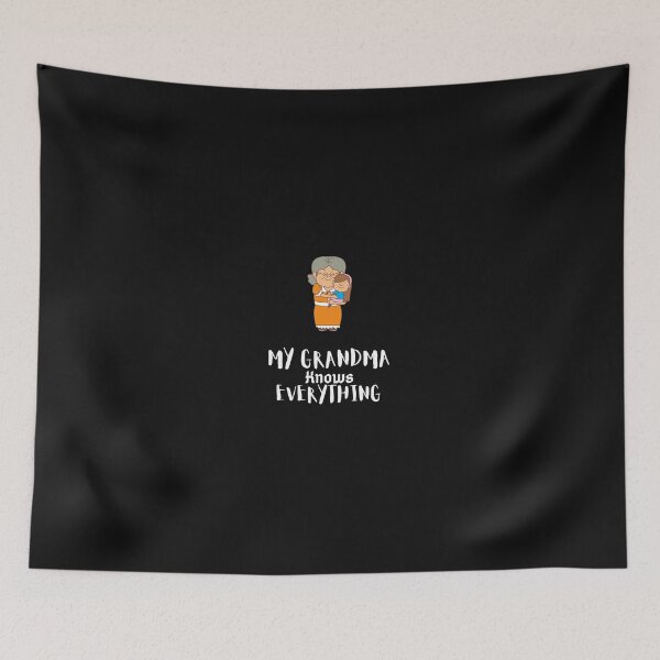 Item preview, Grandma knows everything . Orange and black designed and sold by Hab2.