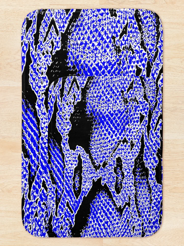 Thumbnail 5 of 6, Bath Mat, Python Skin designed and sold by DesignFantazia.