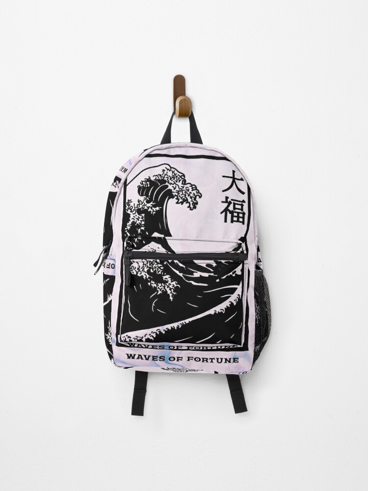 Waves of Fortune Japanese Aesthetics Tie Dye ocean | Backpack