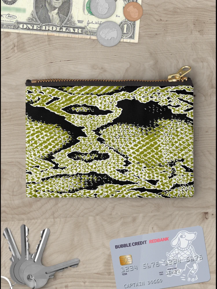 Thumbnail 3 of 4, Zipper Pouch, Python Skin designed and sold by DesignFantazia.