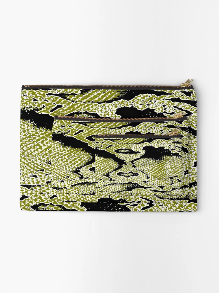 Thumbnail 2 of 4, Zipper Pouch, Python Skin designed and sold by DesignFantazia.