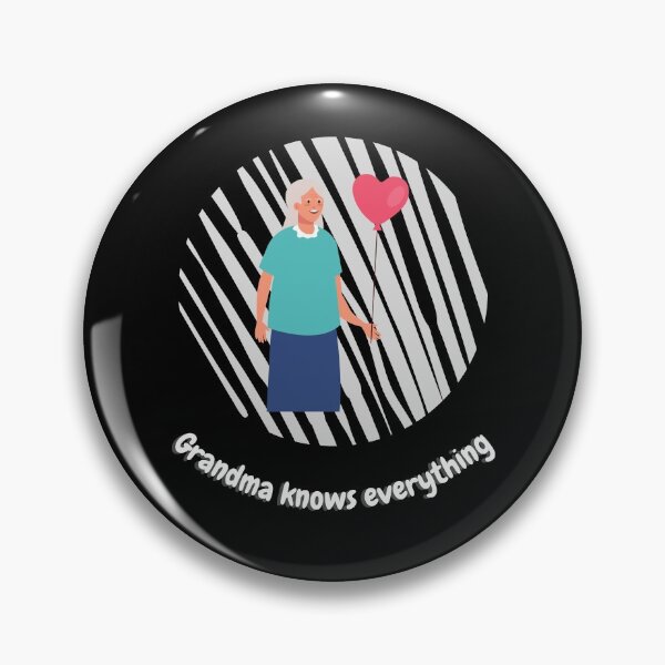 Item preview, Copy of  Grandma knows everything. Black lines designed and sold by Hab2.