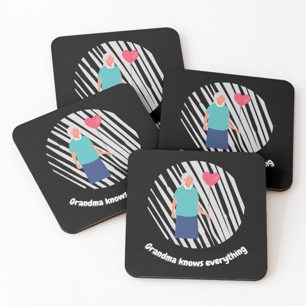 Item preview, Copy of  Grandma knows everything. Black lines designed and sold by Hab2.