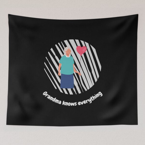 Item preview, Copy of  Grandma knows everything. Black lines designed and sold by Hab2.