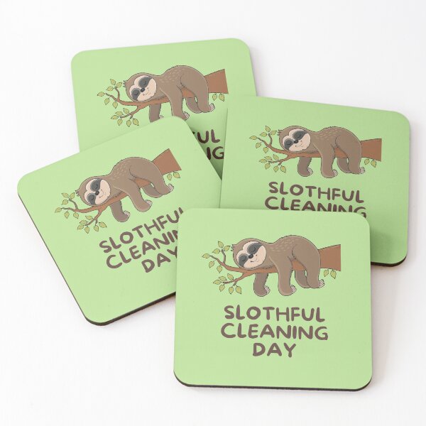 Item preview, Slothful Cleaning Day Lazy Sloth Housekeeper Cleaning Lady Gifts designed and sold by SavvyCleaner.
