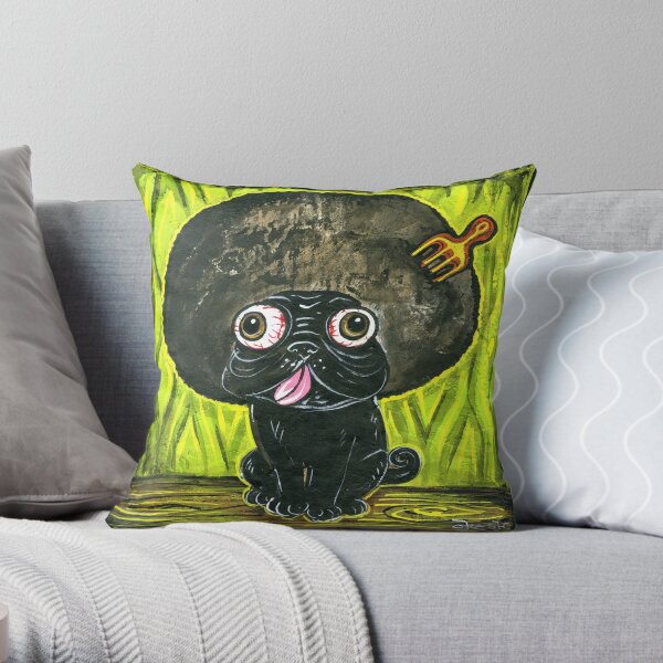 Pug Soul Throw Pillow