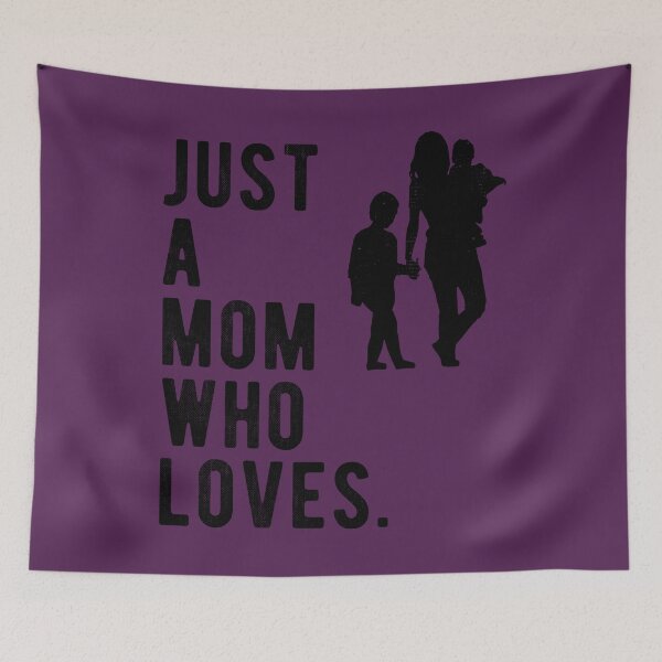 Item preview, Just a mom who loves, Mother of Two Mother's Day Gift, For mum, Parenting designed and sold by Ransyn Art.