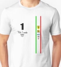 Niki Lauda Ferarri F1 1976 1975 Unisex T-Shirt