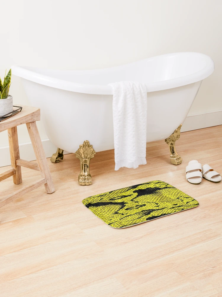 Thumbnail 2 of 6, Bath Mat, Python Skin designed and sold by DesignFantazia.