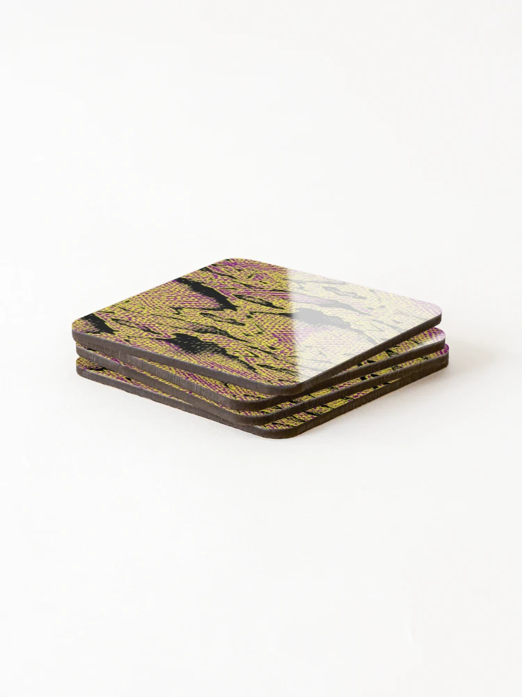 Thumbnail 4 of 5, Coasters (Set of 4), Python Skin designed and sold by DesignFantazia.