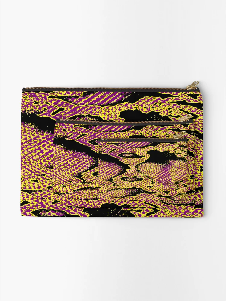 Thumbnail 2 of 4, Zipper Pouch, Python Skin designed and sold by DesignFantazia.