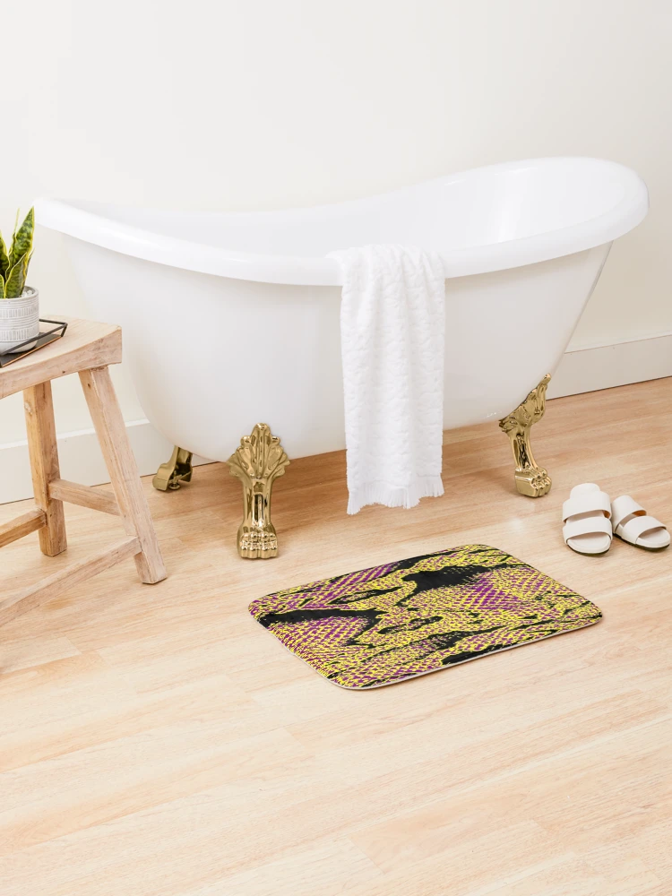 Thumbnail 2 of 6, Bath Mat, Python Skin designed and sold by DesignFantazia.