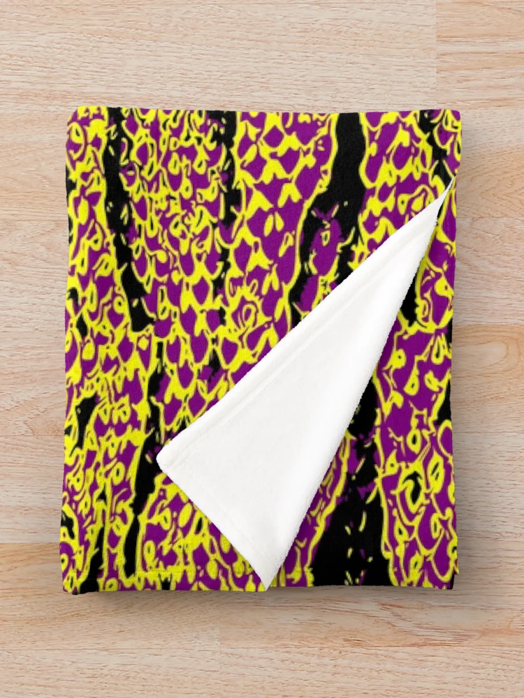 Thumbnail 3 of 6, Throw Blanket, Python Skin designed and sold by DesignFantazia.