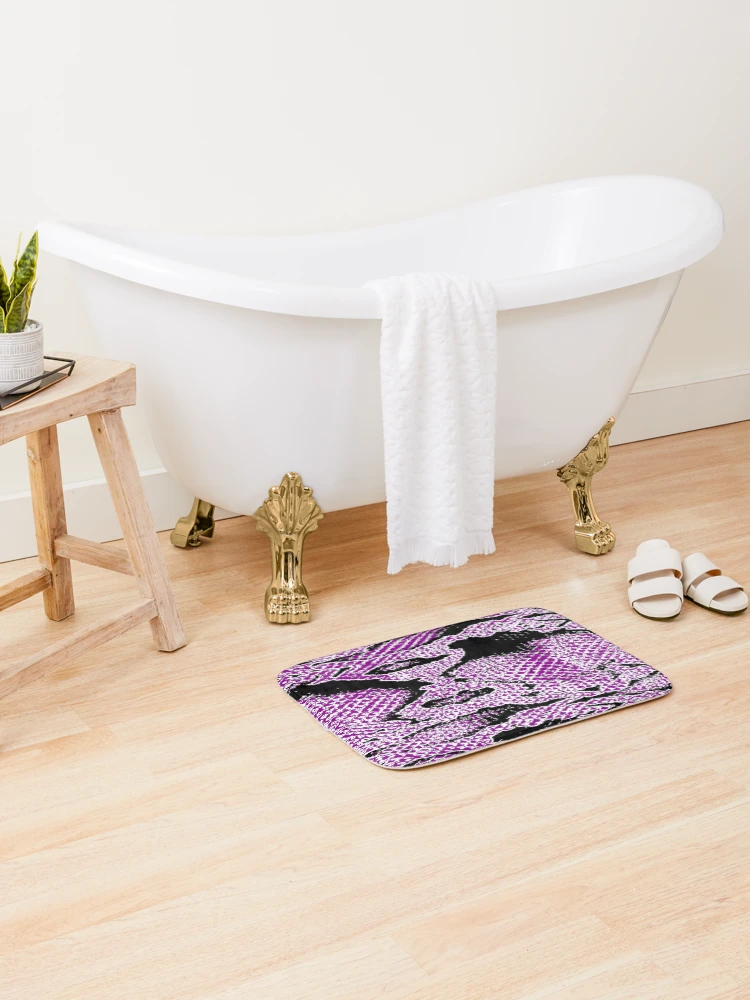 Thumbnail 2 of 6, Bath Mat, Python Skin designed and sold by DesignFantazia.