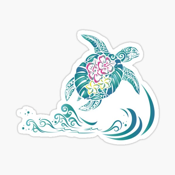 sticker fleur tahitienne