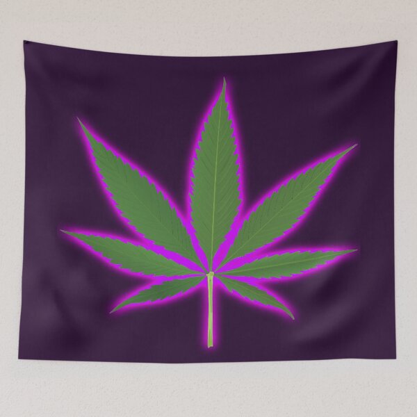 Item preview, Marijuana Leaf (Purple Glow) designed and sold by PsychedelicLad.
