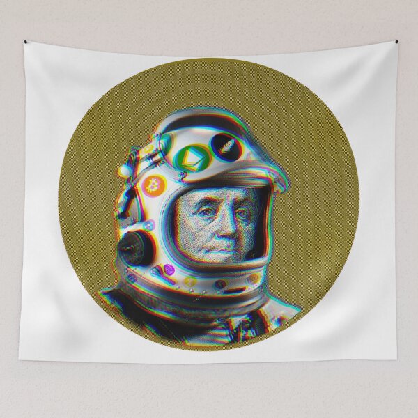 Item preview,  Crypto Benjamin | Cyber Space Astronaut Miner | Glitch series  designed and sold by spinolator.