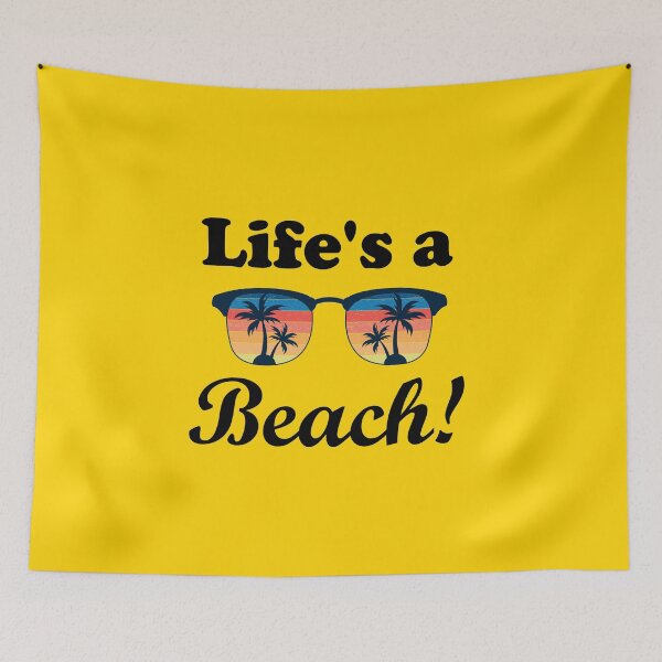 Item preview, Life's a Beach Funny Summer Saying Meme designed and sold by Spaceshipsells.