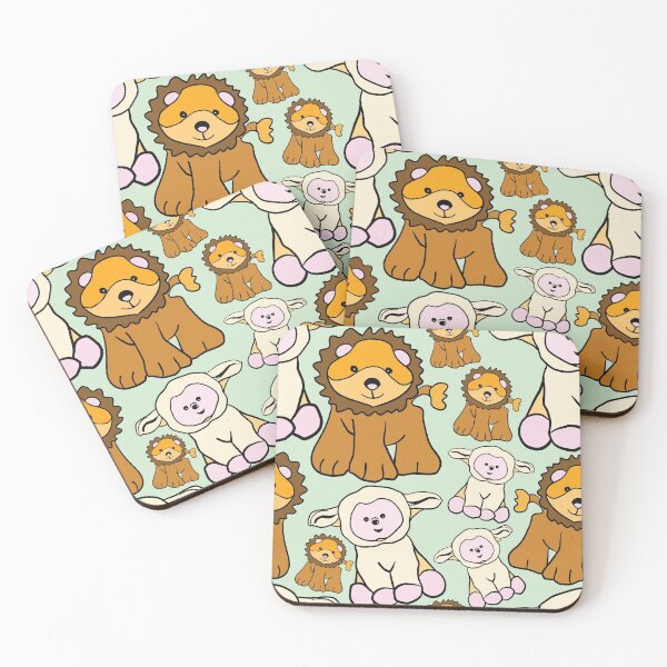 Item preview, Lion and lamb baby print designed and sold by luluillustra1.