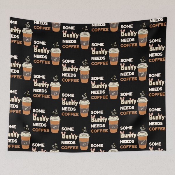 Item preview, Some Bunny Needs Coffee Cute Funny Design designed and sold by Wagdy-online.