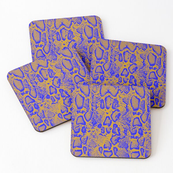 Item preview, Gold and Blue Python Skin Design/Leopard designed and sold by DesignFantazia.