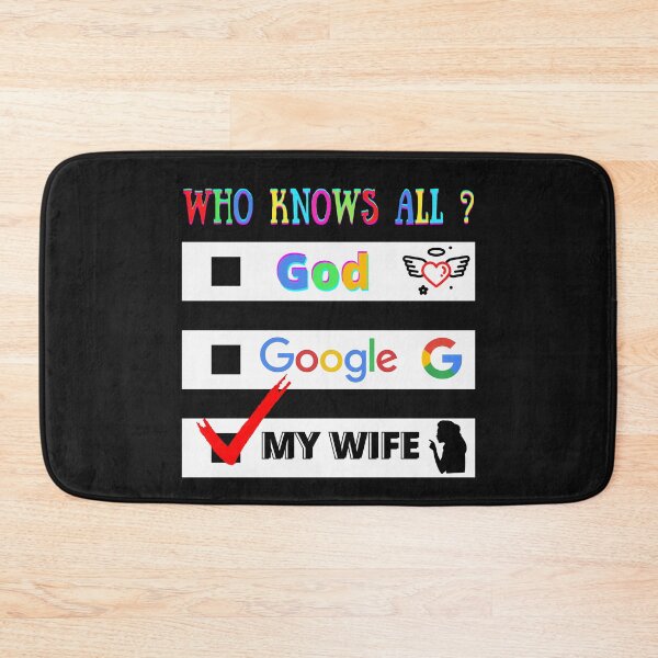 Item preview, FUNNY WIFE KNOWS DESIGN designed and sold by B-DIFF-e-RENT.