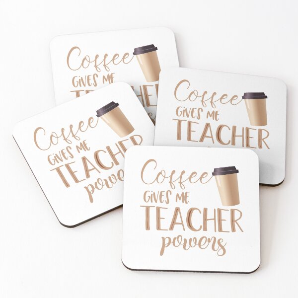 Item preview, Coffee Gives Me Teacher Powers designed and sold by franktact.
