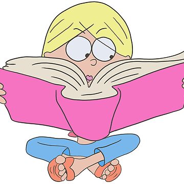 Artwork thumbnail, Lizzie McGuire Reading Cartoon by ethelabel