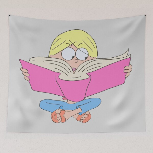 Item preview, Lizzie McGuire leyendo dibujos animados designed and sold by ethelabel.