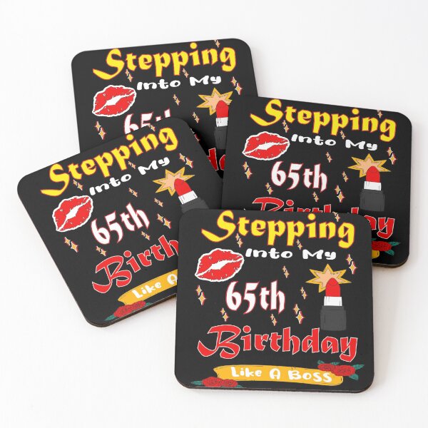 65th Birthday Coasters for Sale Redbubble