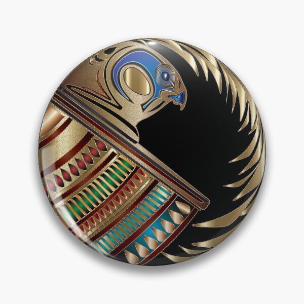 Item preview, Gold Horus The Sentinel Amulet designed and sold by Nobiya.