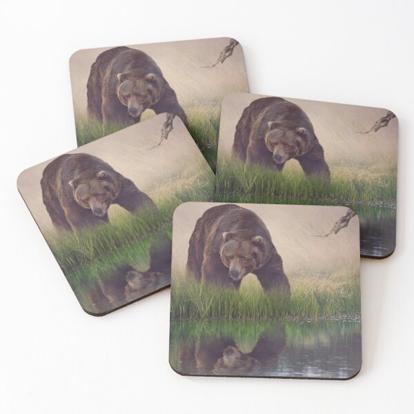 Item preview,  Grizzly Bear canvas,Grizzly Bear,animal, animals,Grizzly Bear wall art,Grizzly Bear artwork,Grizzly Bears,wild,Grizzly Bear art,Grizzly Bear painting designed and sold by eyesight4vision.