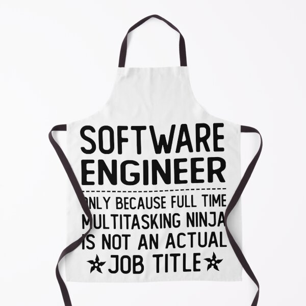 Item preview, software engineer only because full time multitasking ninja is not an actual job title software engineer gifts designed and sold by alaechamlal.