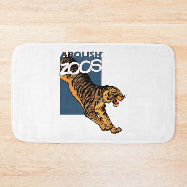 Item preview, Abolish Zoos, Orange Leaping Tiger Comic Book Logo designed and sold by robalonso.