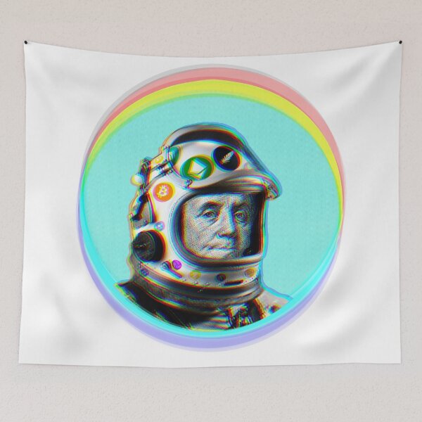 Item preview, Crypto Benjamin | Cyber Space Astronaut Miner | Glitch series  designed and sold by spinolator.