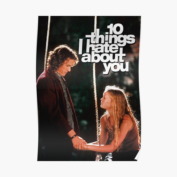 10 Things I Hate About You 90s movie Poster