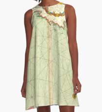 Languedoc und Provence A-Linien Kleid