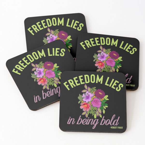 Item preview, Freedom Lies in Being Bold - Robert Frost Quote designed and sold by ShowMePrints.