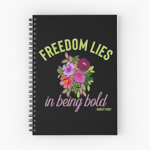 Item preview, La libertad radica en ser audaz - Cita de Robert Frost designed and sold by ShowMePrints.