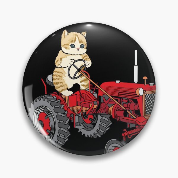 Item preview, Cat is Riding a Classic Tractor designed and sold by javaneka.
