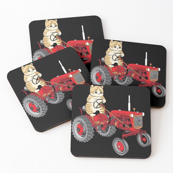 Item preview, Cat is Riding a Classic Tractor designed and sold by javaneka.