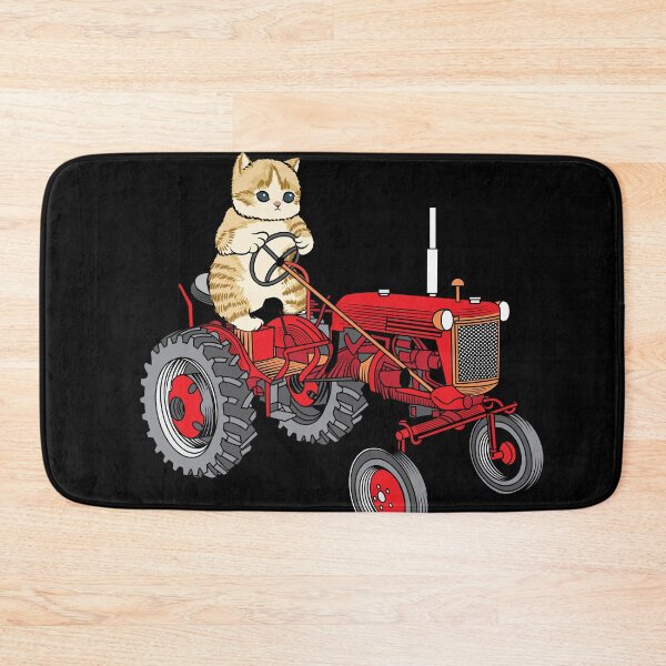 Item preview, Cat is Riding a Classic Tractor designed and sold by javaneka.