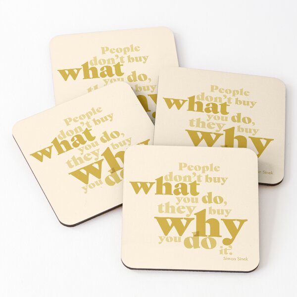 Item preview, people don't buy what you do, they buy why you do it designed and sold by prismatic paper co.