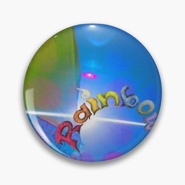 Item preview, Rainbow Calligraffiti in Blue Sky  designed and sold by PATRICIA CASTILLA PEREZ.