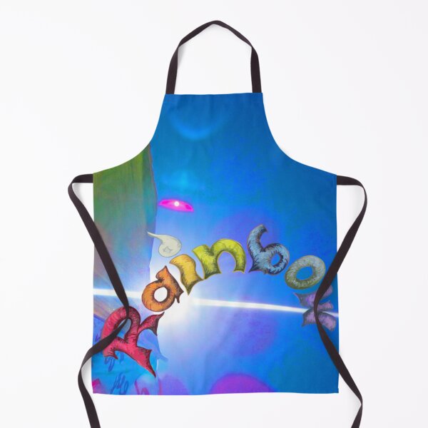 Item preview, Rainbow Calligraffiti in Blue Sky  designed and sold by PATRICIA CASTILLA PEREZ.