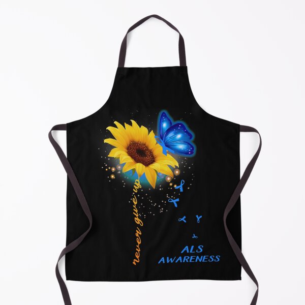 Item preview, Never Give Up Sunflower Ribbon ALS Awareness designed and sold by deputylove.