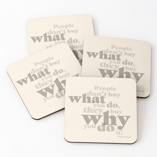 Item preview, people don't buy what you do, they buy why you do it designed and sold by prismatic paper co.