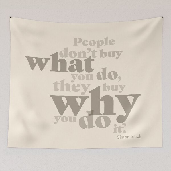 Item preview, people don't buy what you do, they buy why you do it designed and sold by prismatic paper co.